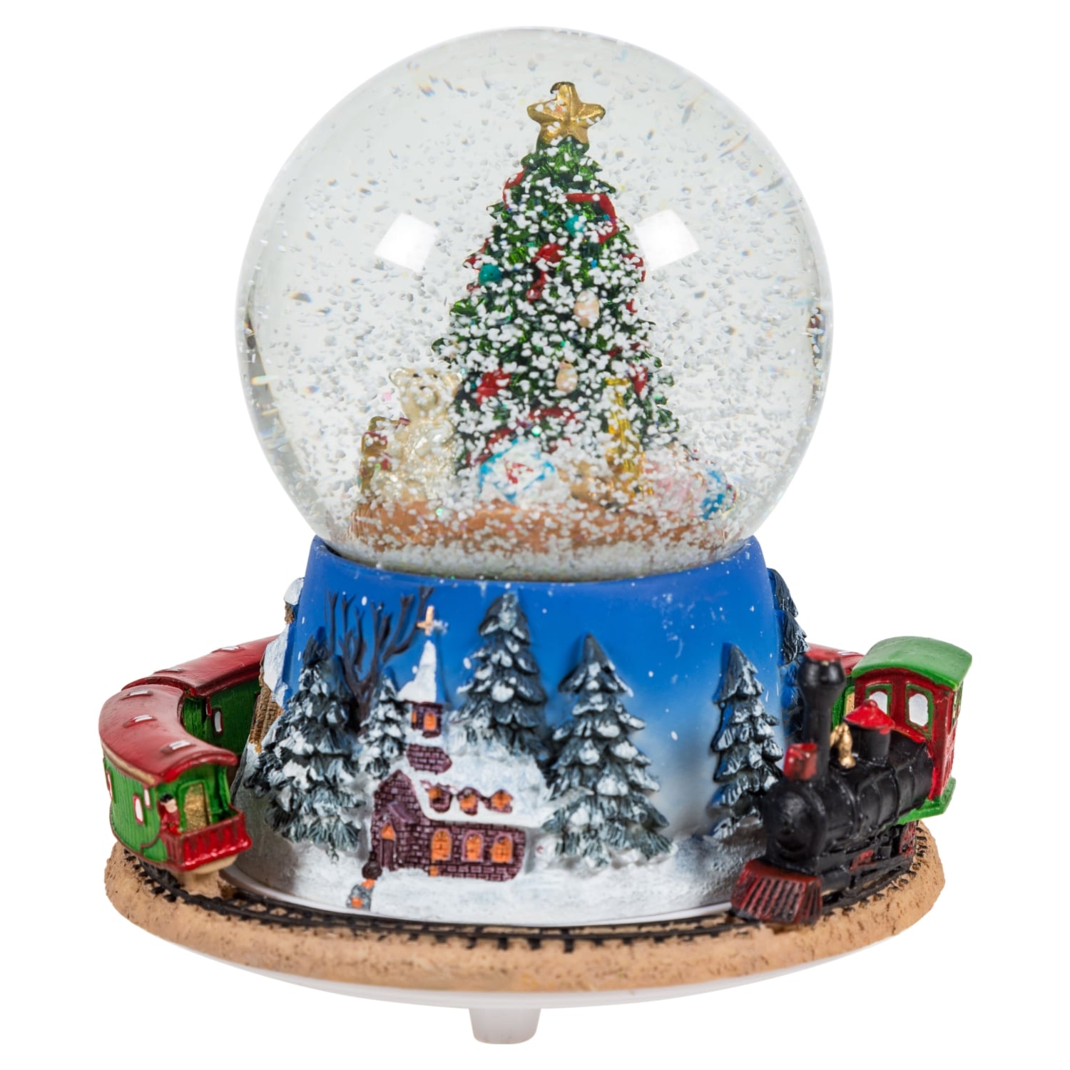 MÜZİKLİ & HAREKETLİ YILBAŞI KAR KÜRESİ 15CM