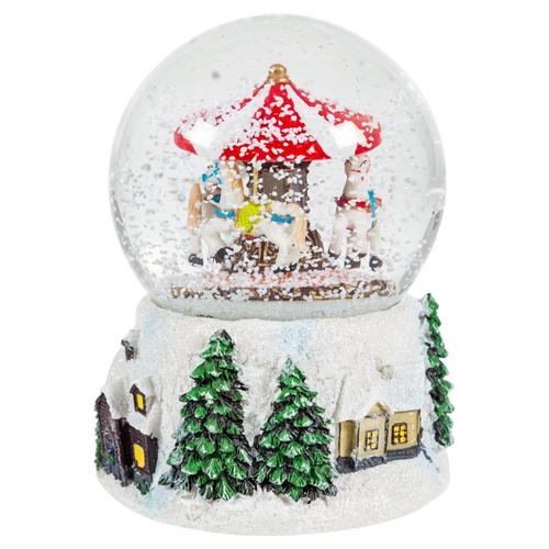  MÜZİKLİ & HAREKETLİ YILBAŞI KAR KÜRESİ 10CM