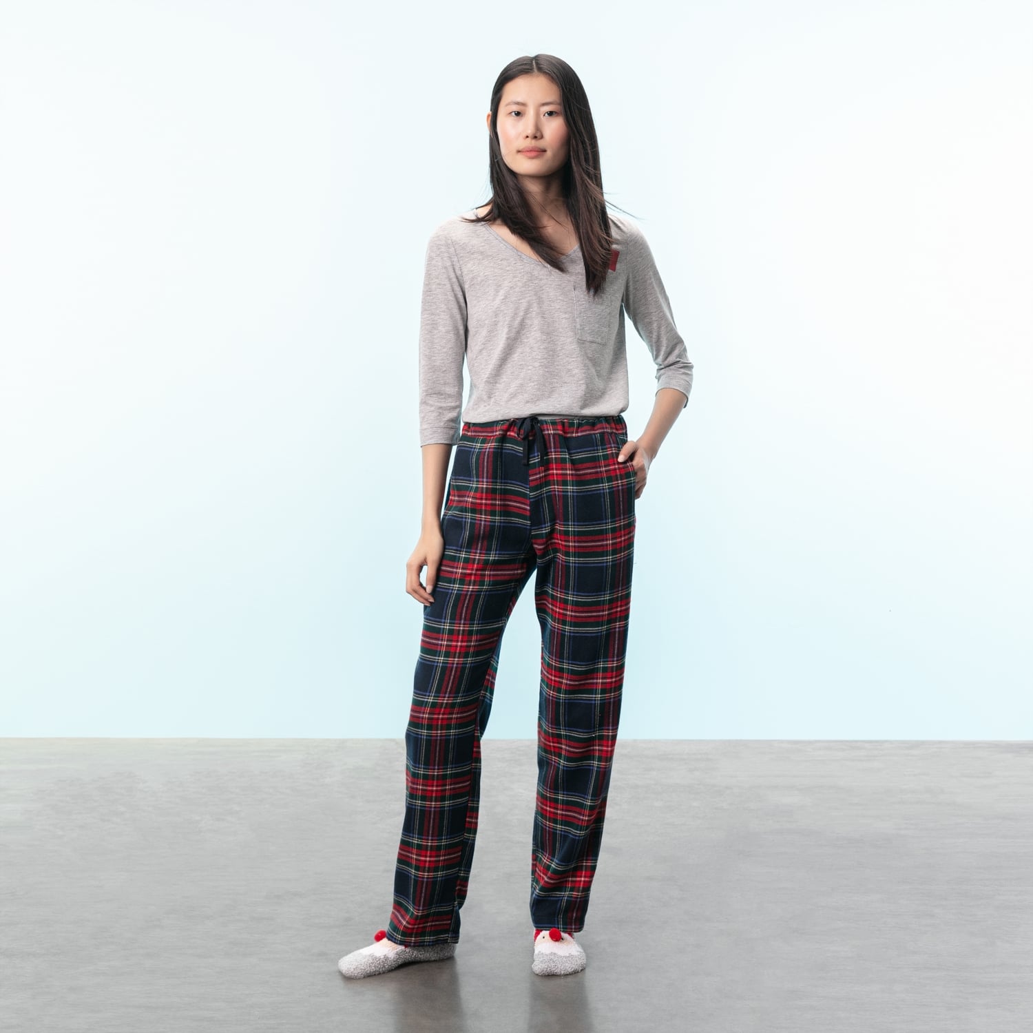 EKOSE DESENLİ PİJAMA PANTOLON