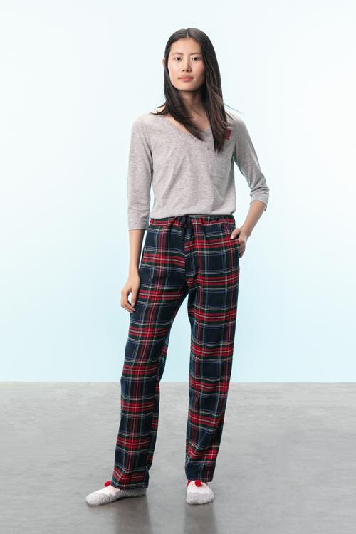  EKOSE DESENLİ PİJAMA PANTOLON