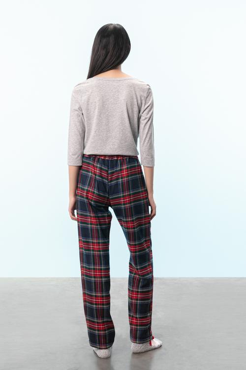  EKOSE DESENLİ PİJAMA PANTOLON