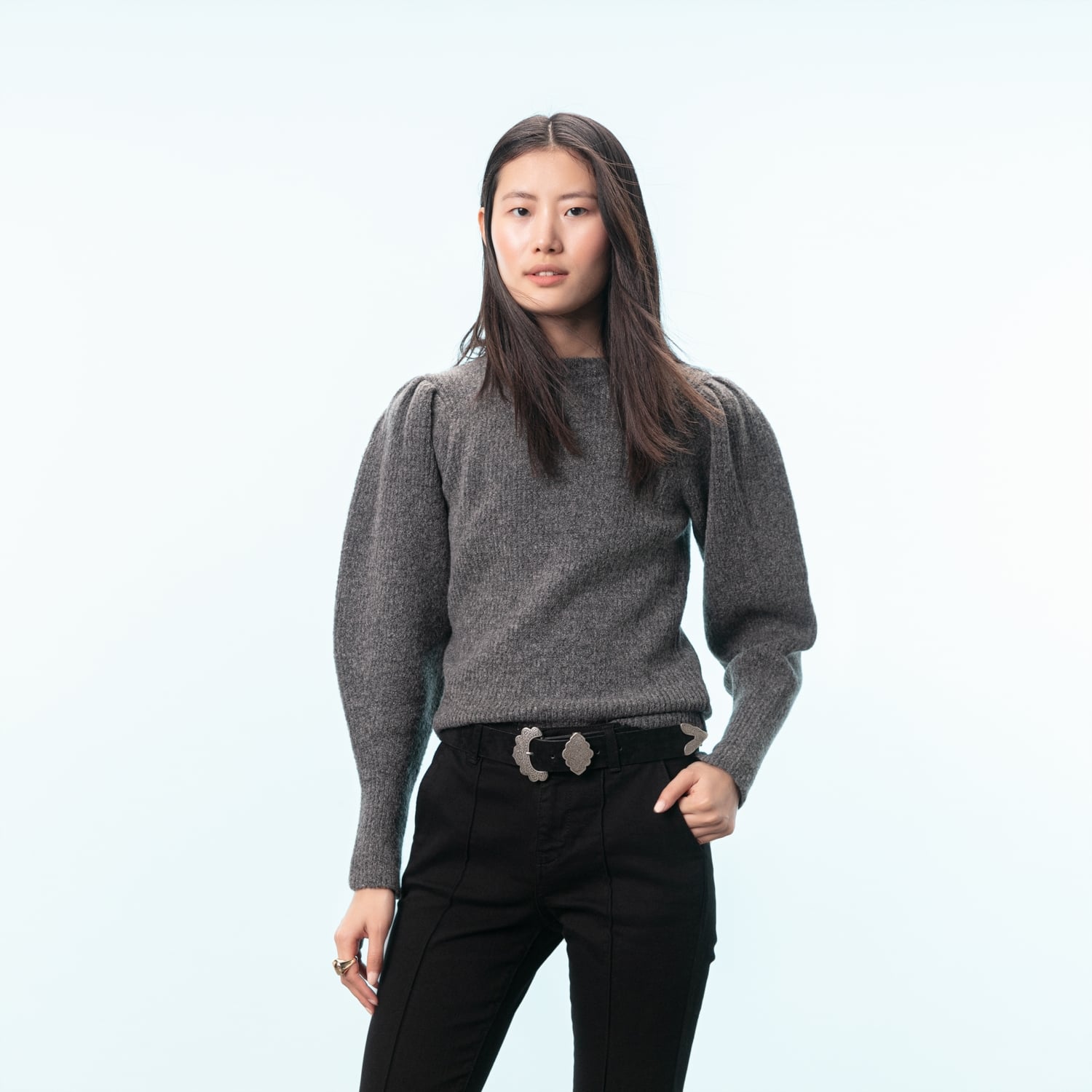 BALIKÇI YAKA BALON KOL KAZAK