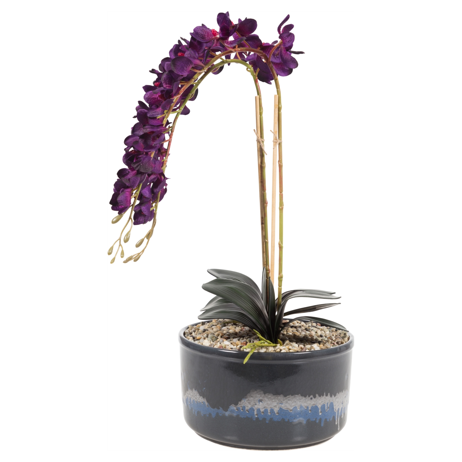 SAKSILI MOR ORKİDE 27X15CM