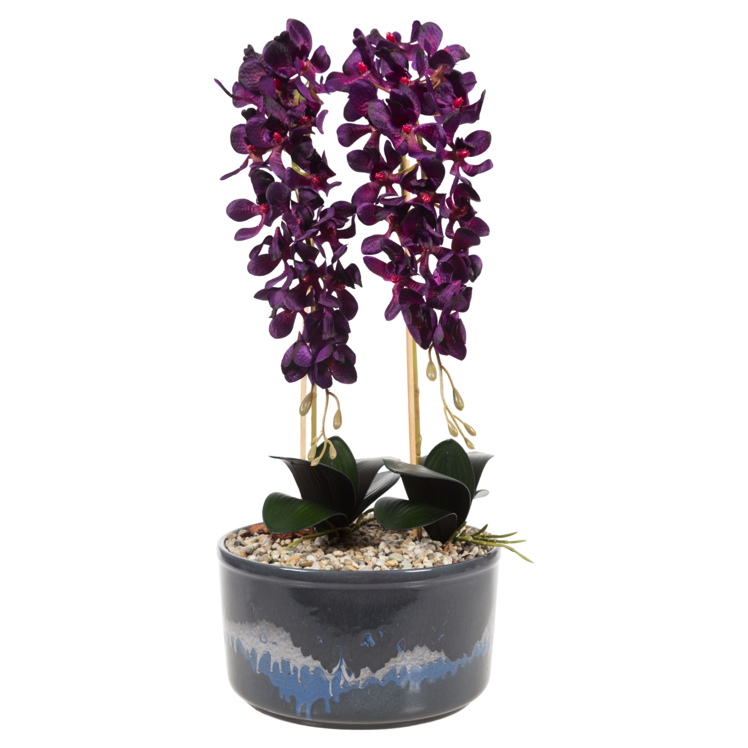 SAKSILI MOR ORKİDE 27X15CM