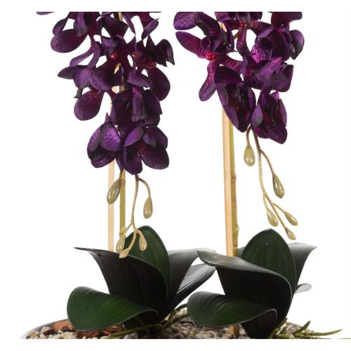  SAKSILI MOR ORKİDE 27X15CM