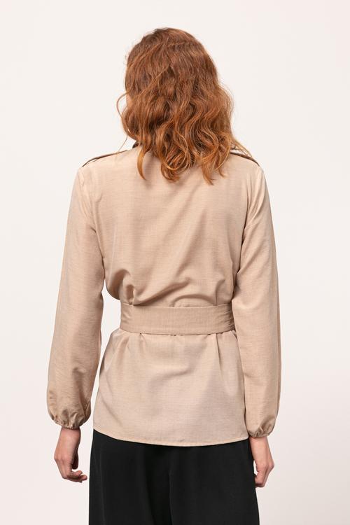  KEMERLİ CASUAL GÖMLEK