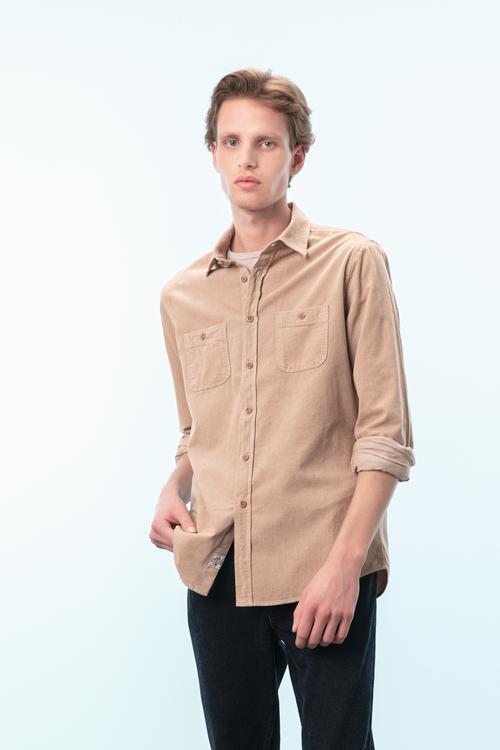  REGULAR KADİFE GÖMLEK