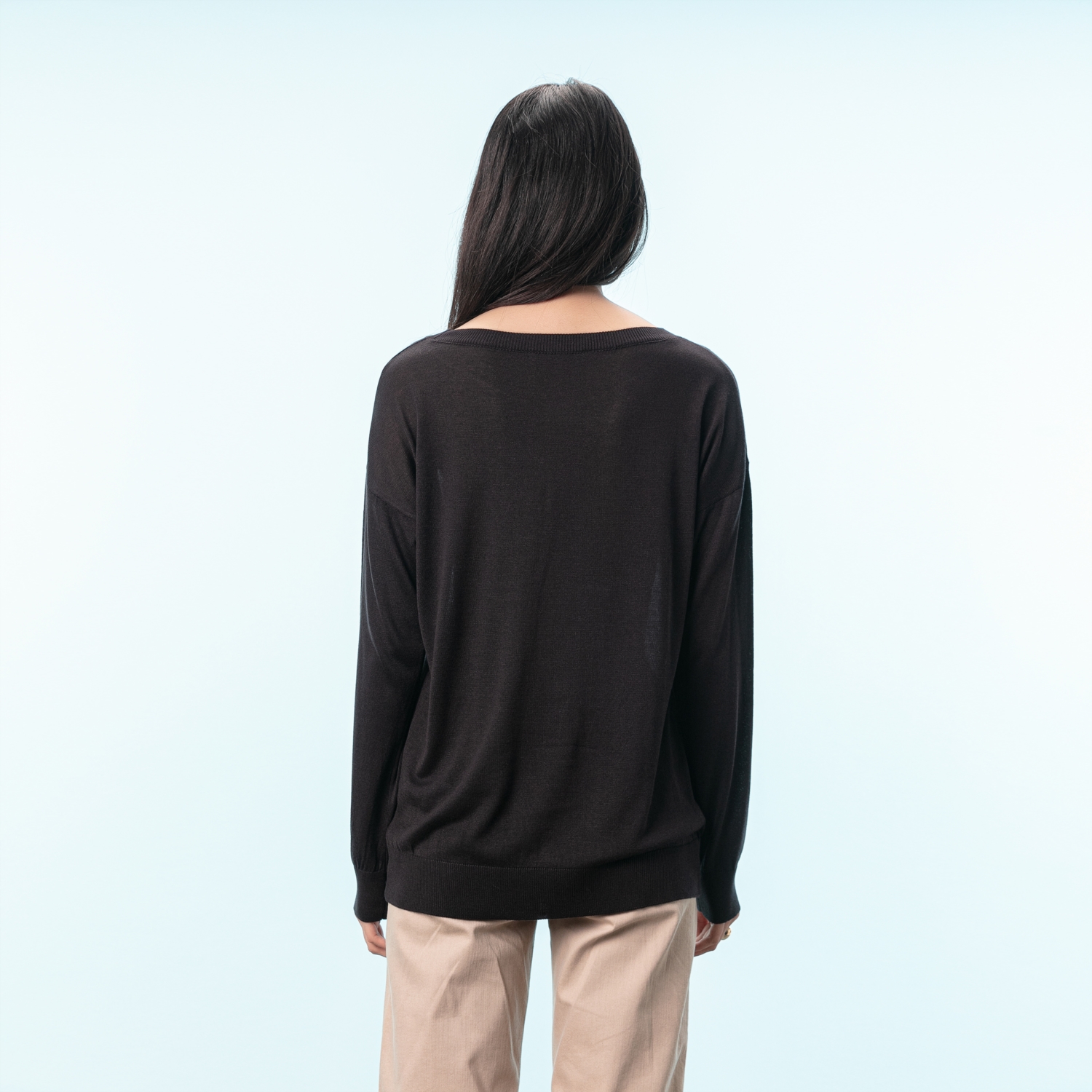 PUL İŞLEMELİ OVERSIZE KAZAK