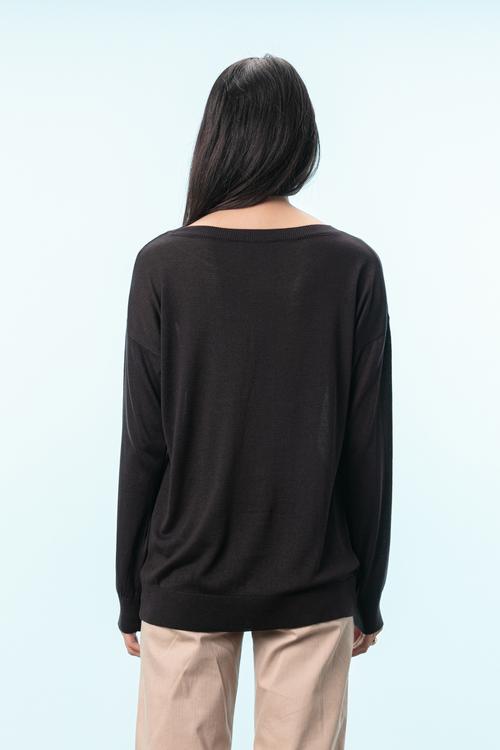  PUL İŞLEMELİ OVERSIZE KAZAK