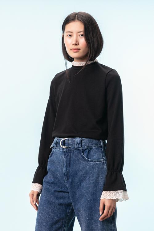  DANTEL DETAYLI SWEATSHIRT