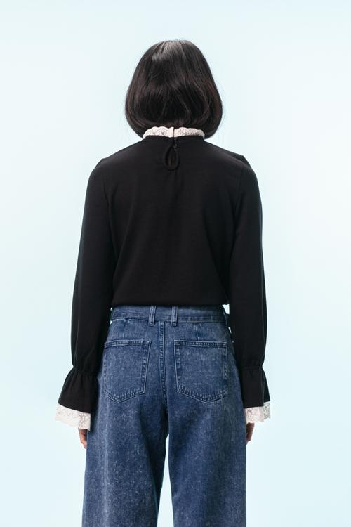  DANTEL DETAYLI SWEATSHIRT