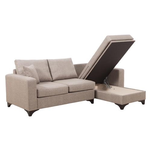  TINA BAZALI L KOLTUK SOL AÇIK KAHVE