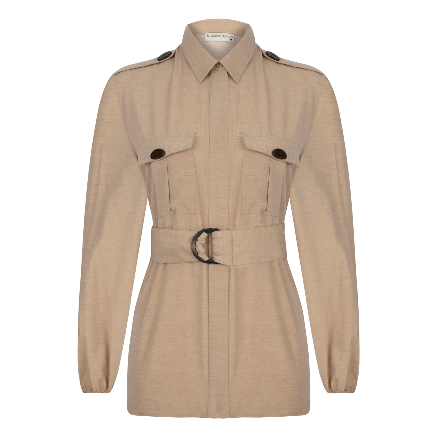 KEMERLİ CASUAL GÖMLEK