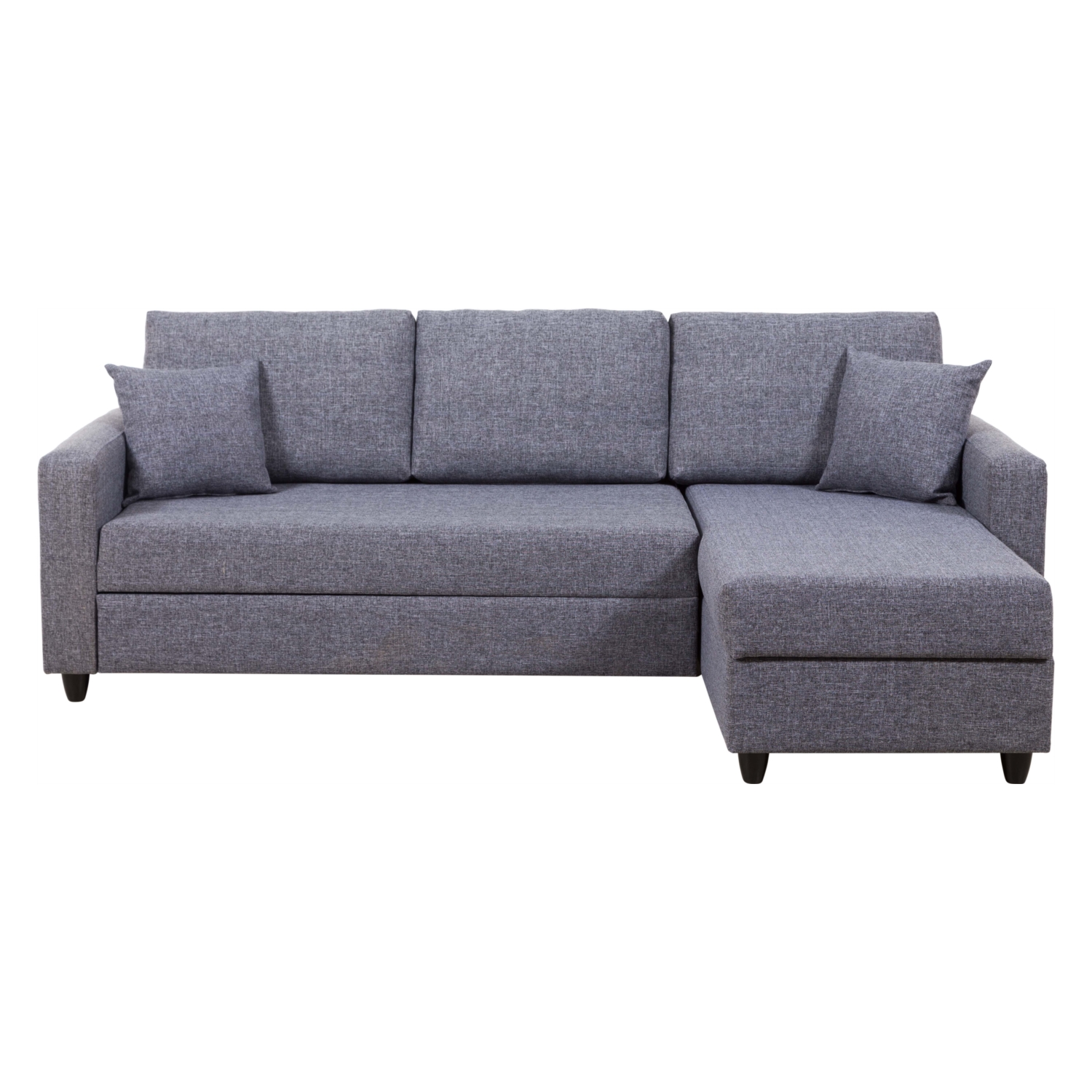 BRIT BAZALI YATAKLI L KOLTUK SOL GRİ