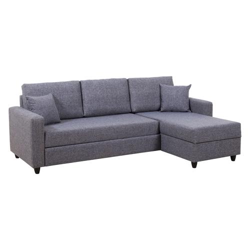  BRIT BAZALI YATAKLI L KOLTUK SOL GRİ