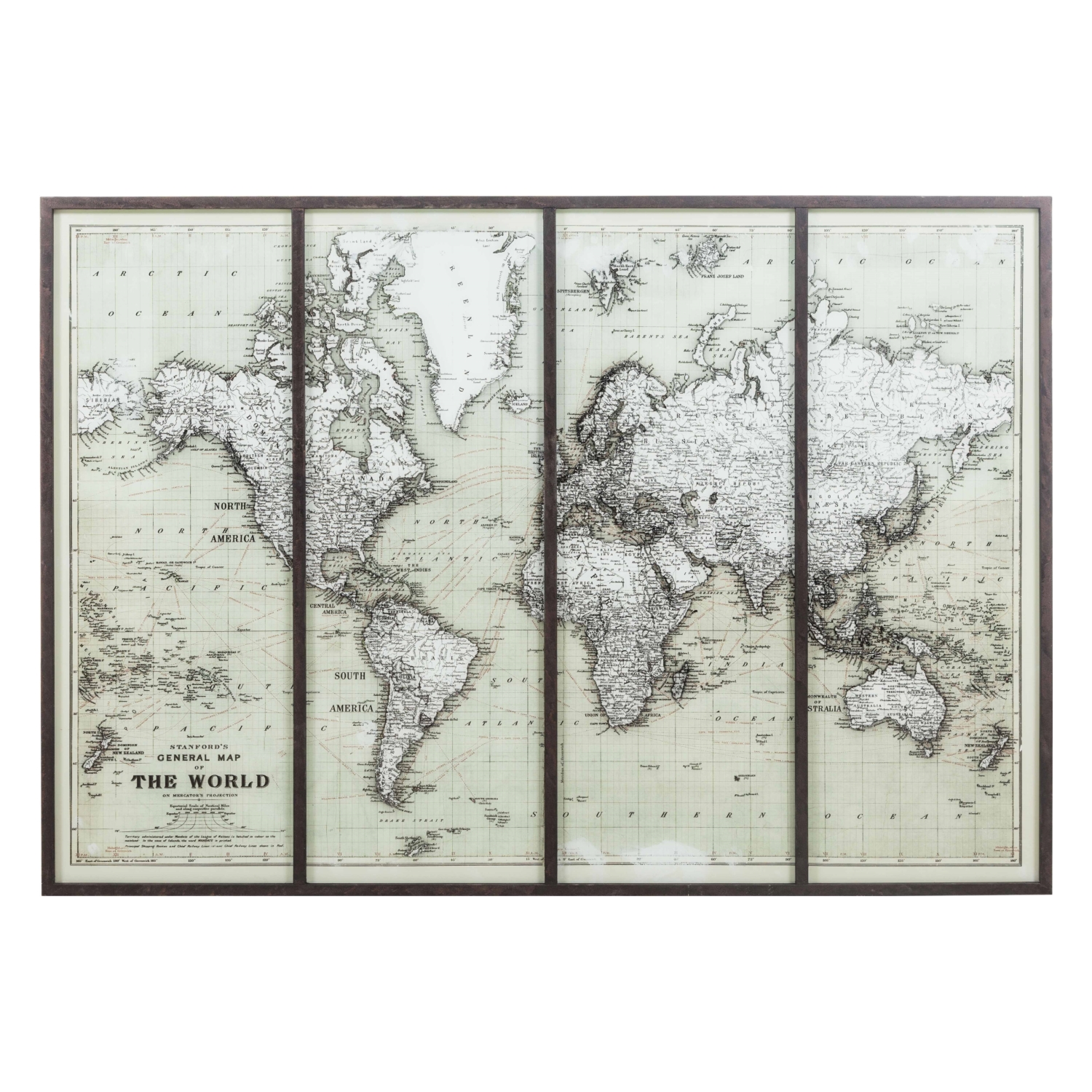 METAL HARİTA 153X93CM