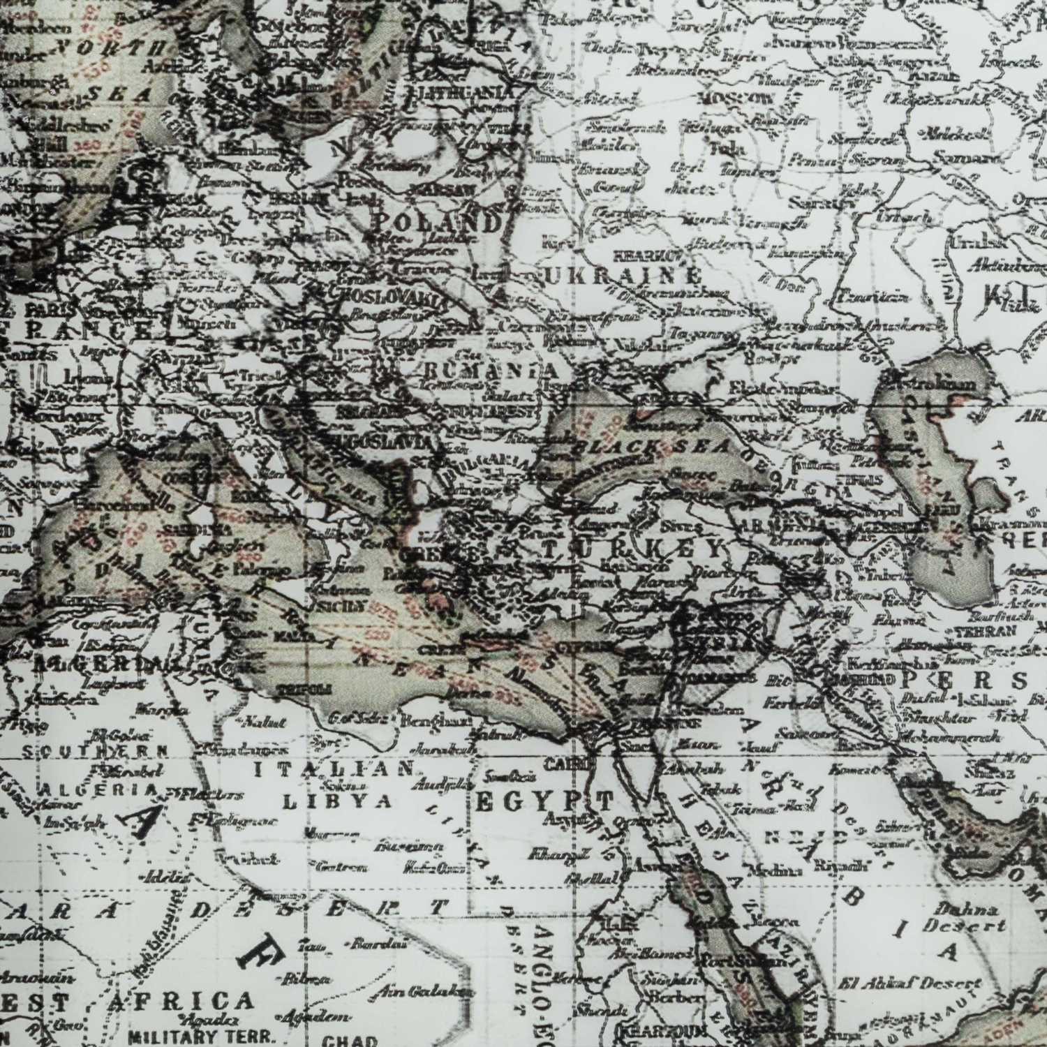 METAL HARİTA 153X93CM