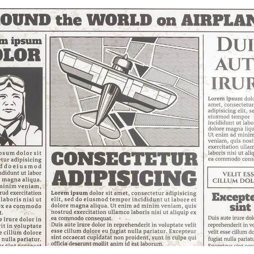  NEWSPAPER PANO 82X107 CM