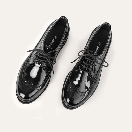  BAĞCIKLI PARLAK OXFORD AYAKKABI