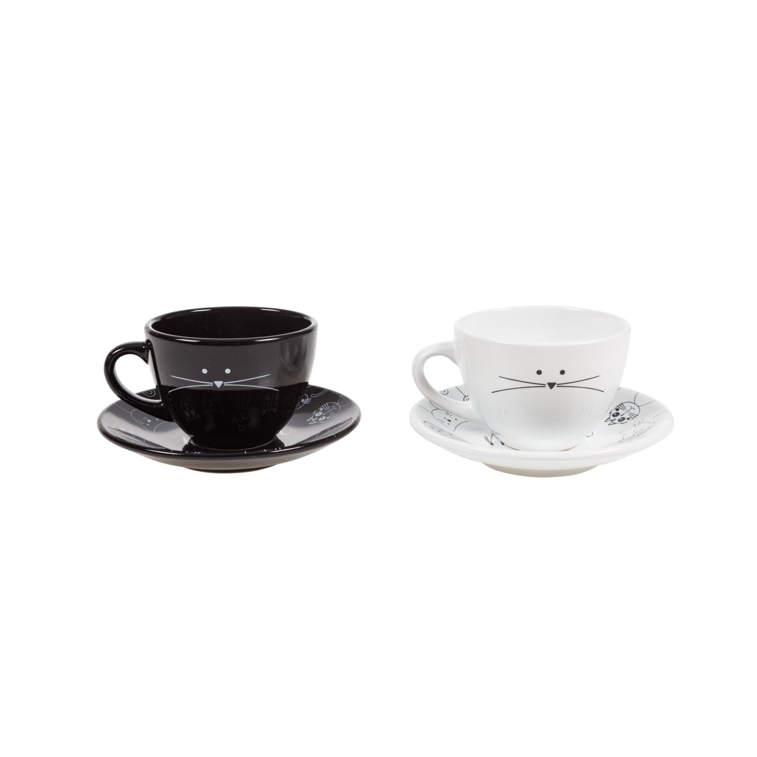 KEDİ KUTULU SERAMİK ÇAY FİNCAN SETİ