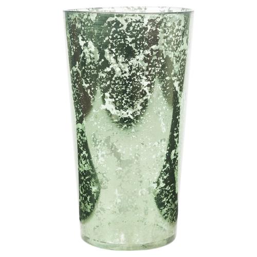  ANTİK CAM VAZO YEŞİL 29CM