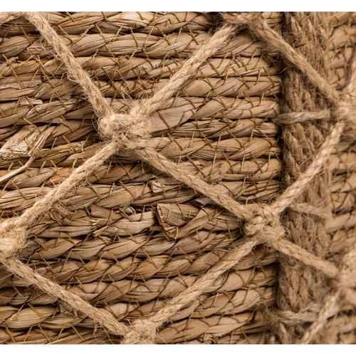  FİLE DETAYLI HASIR SEPET 33X33CM