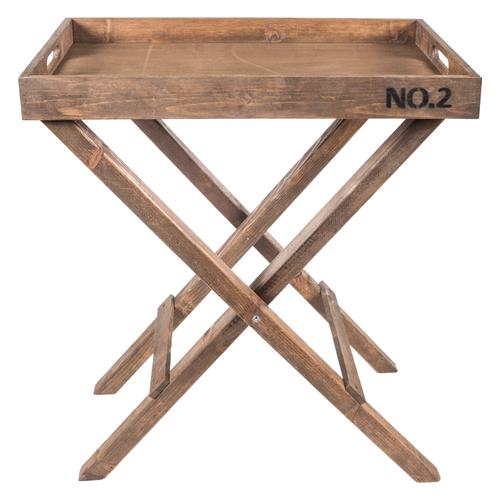  AYAKLI AHŞAP SUNUM TEPSİSİ 40x70x85,5 CM