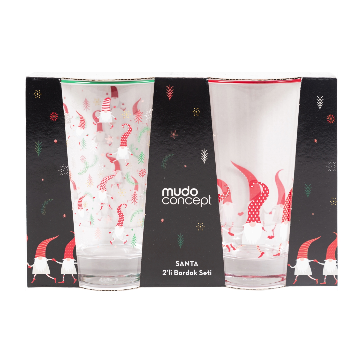 SANTA 2'Lİ BARDAK SETİ