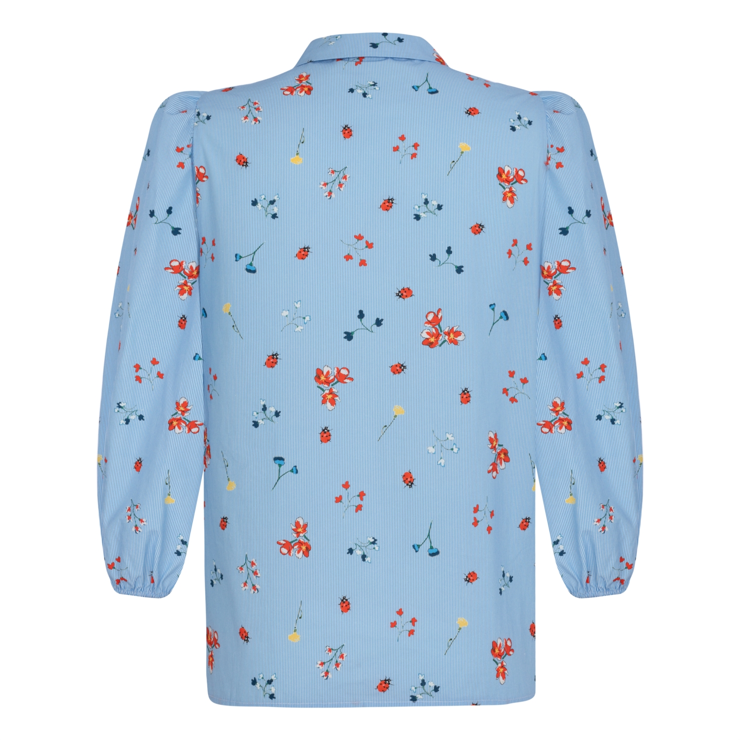 ÇİÇEK DESENLİ BALON KOL GÖMLEK