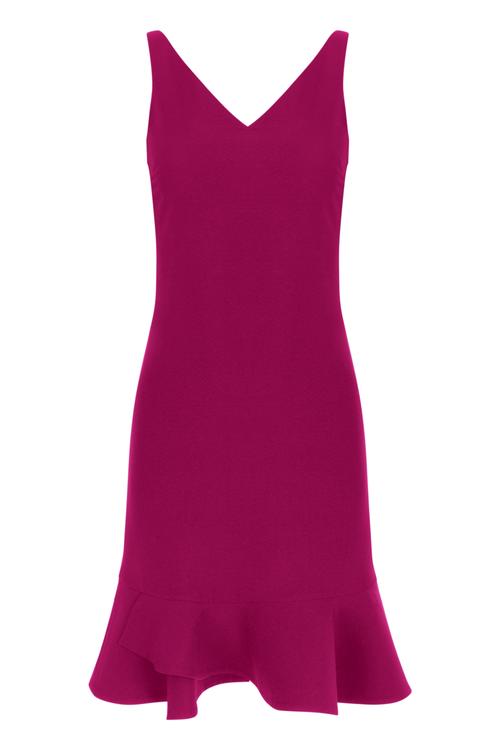  VOLANLI MİNİ ELBİSE