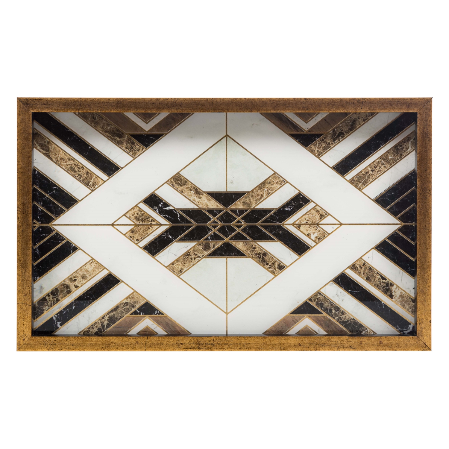 LINE DEKORATİF TEPSİ 25X40CM SİYAH