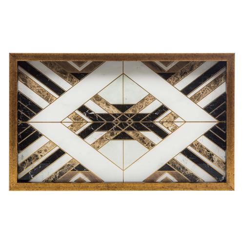  LINE DEKORATİF TEPSİ 25X40CM SİYAH