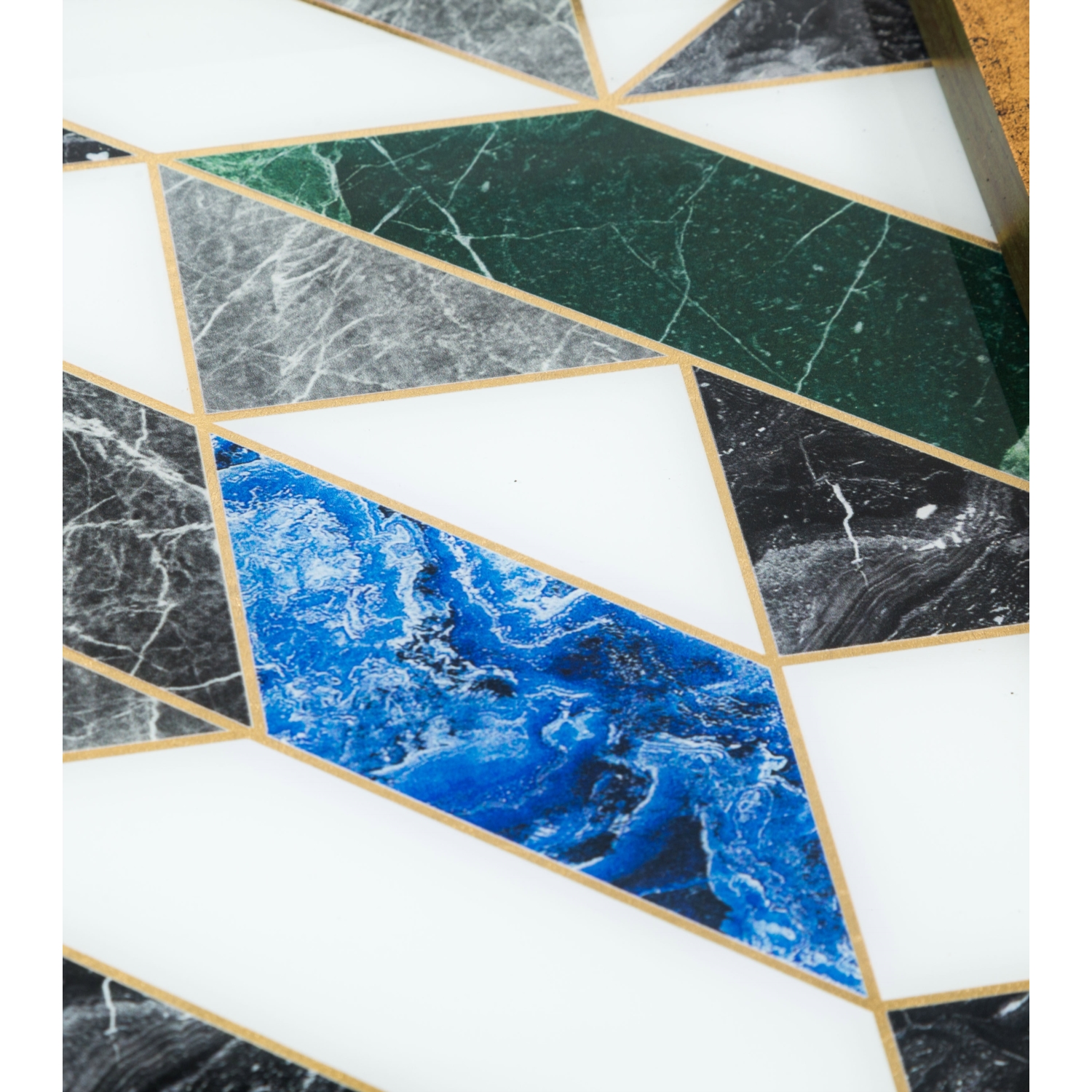 BERYL DEKORATİF TEPSİ 31X46CM MAVİ