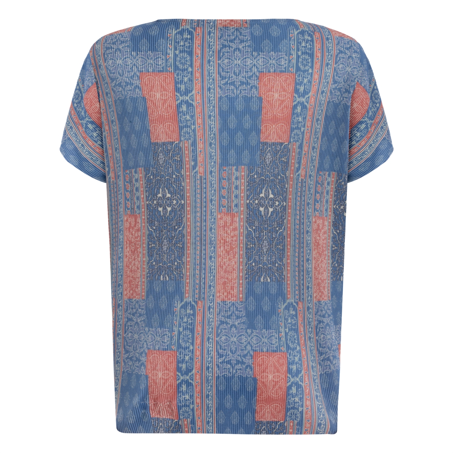 BASKILI DÜŞÜK OMUZ BLUZ