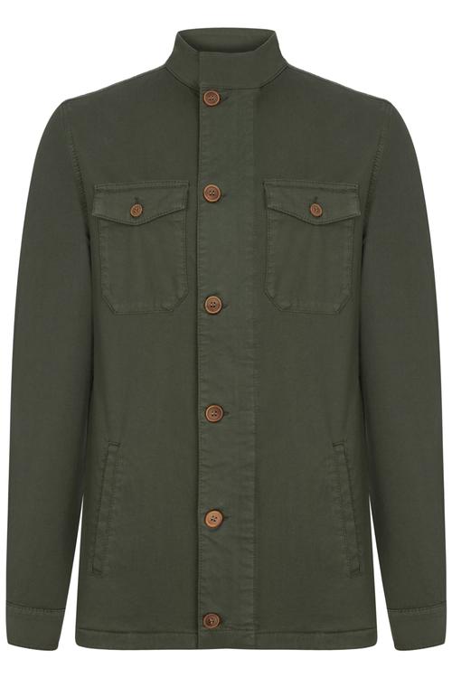  DİK YAKA CEPLİ PAMUK CEKET