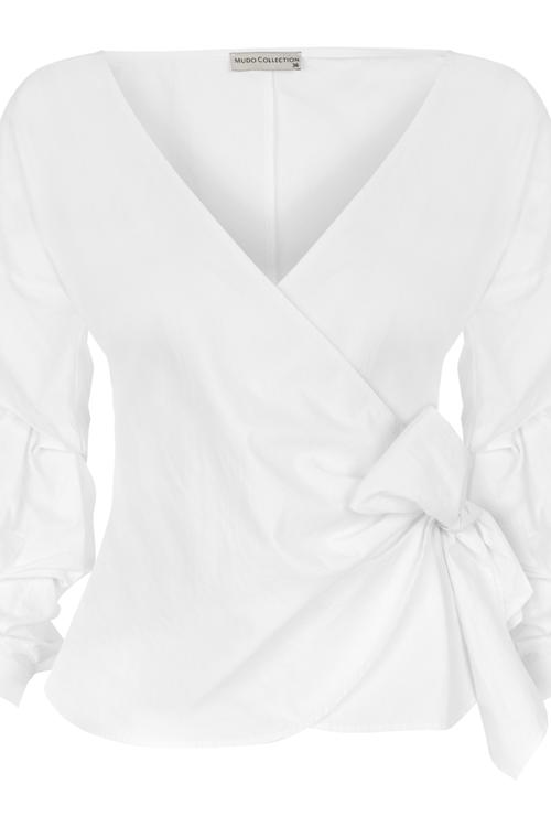  ANVELOP V YAKA PAMUK BLUZ