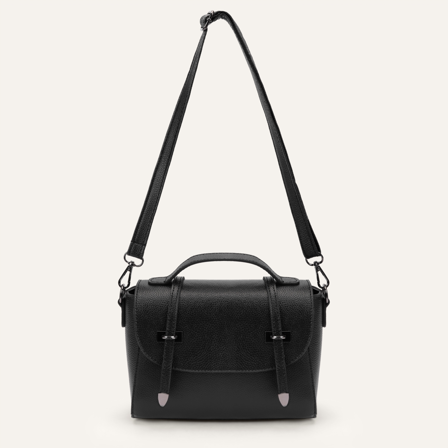 ÇİFT TOKALI ÇAPRAZ ASKILI OMUZ ÇANTASI