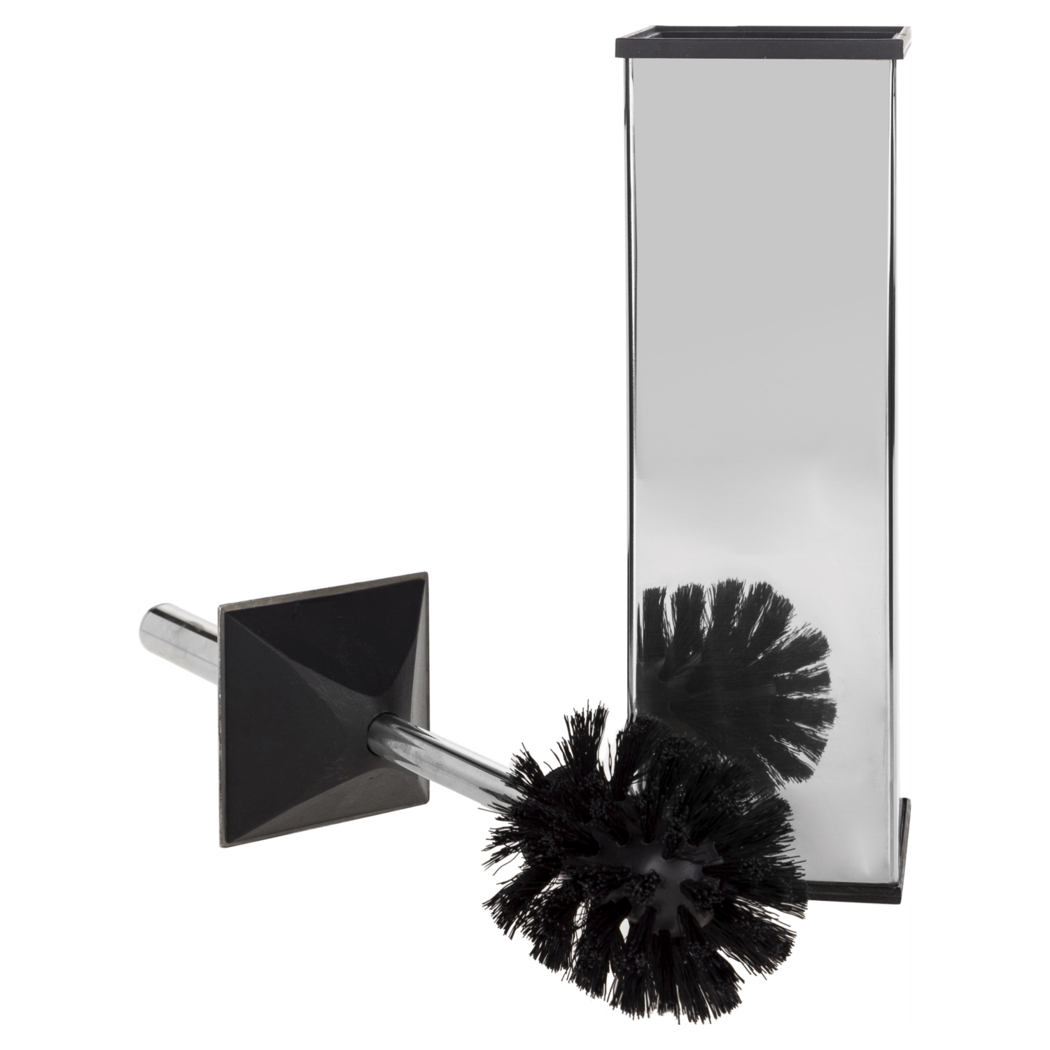 TUVALET FIRÇASI KARE AKILLI KAPAK PARLAK