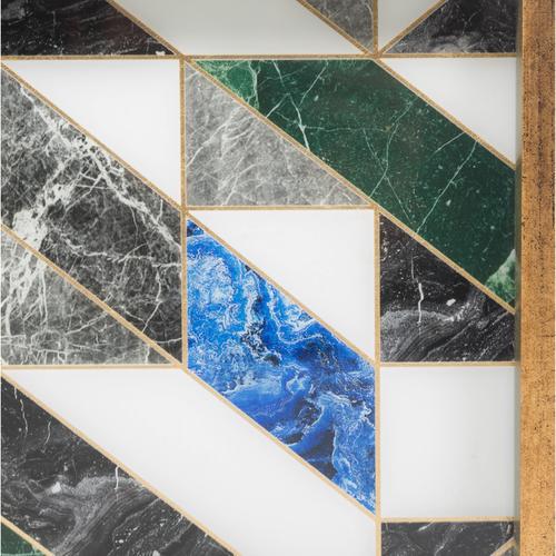  BERYL DEKORATİF TEPSİ 25X40CM MAVİ