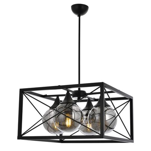  CAGE SİYAH DÖRTLÜ SARKIT AVİZE