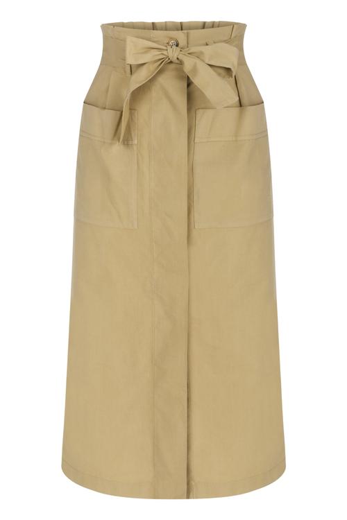  BELDEN BAĞLAMALI PAMUKLU MİDİ ETEK