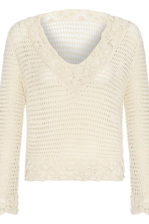  V YAKA DANTELLİ CROP KAZAK