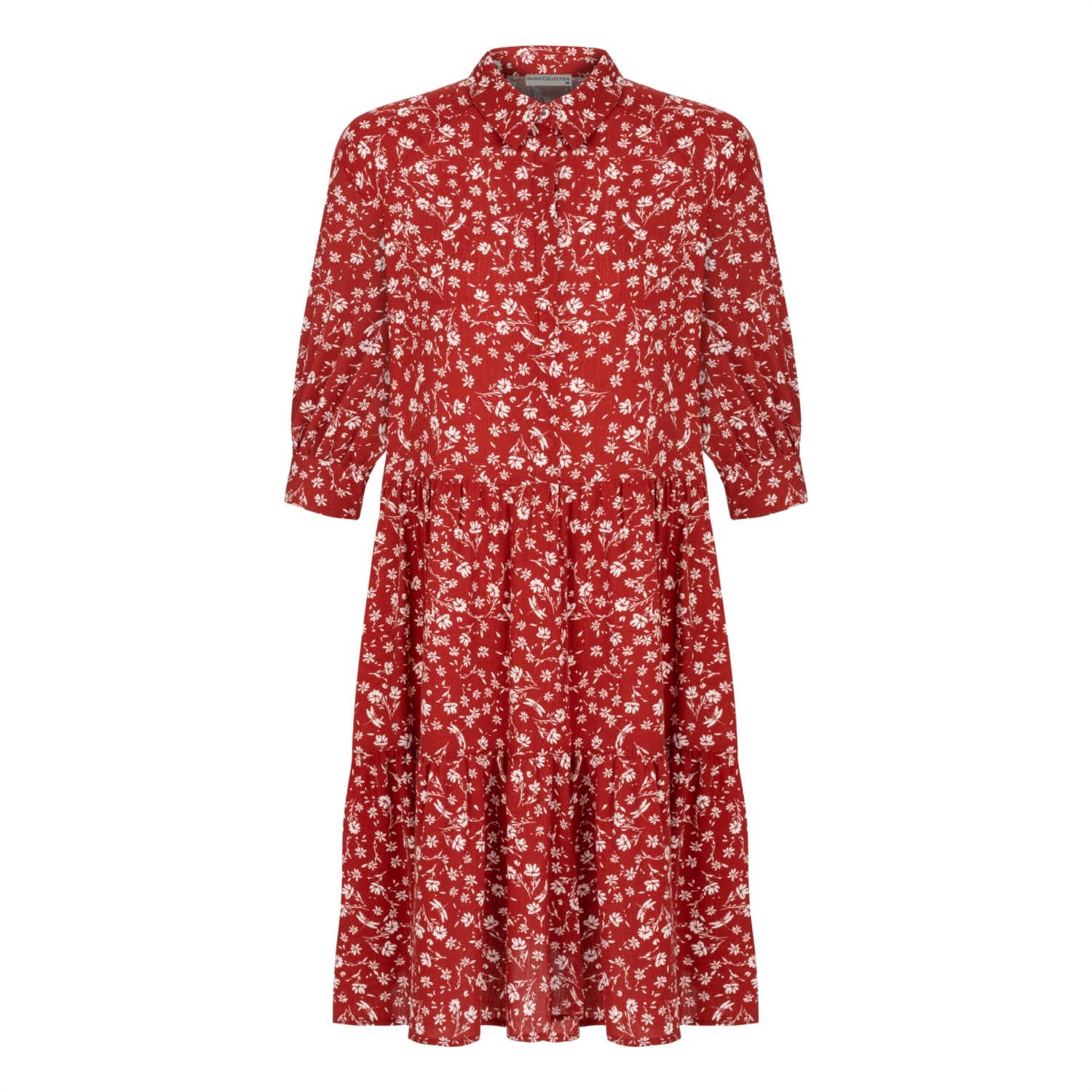 ÇİÇEK DESENLİ MİNİ KLOŞ ELBİSE