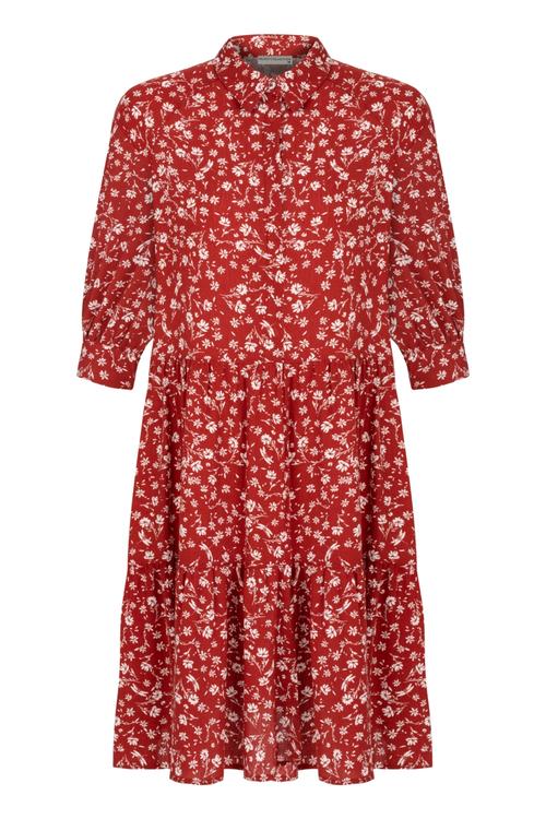  ÇİÇEK DESENLİ MİNİ KLOŞ ELBİSE