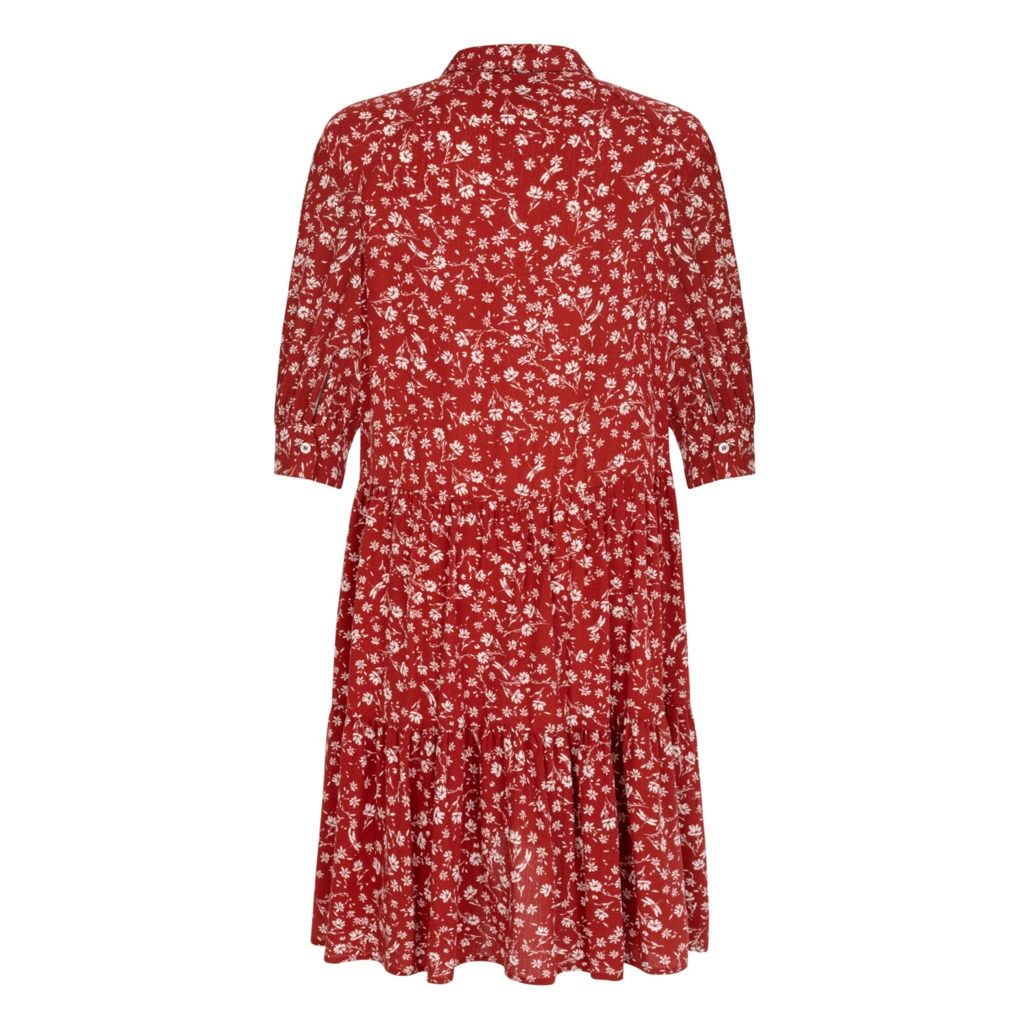 ÇİÇEK DESENLİ MİNİ KLOŞ ELBİSE