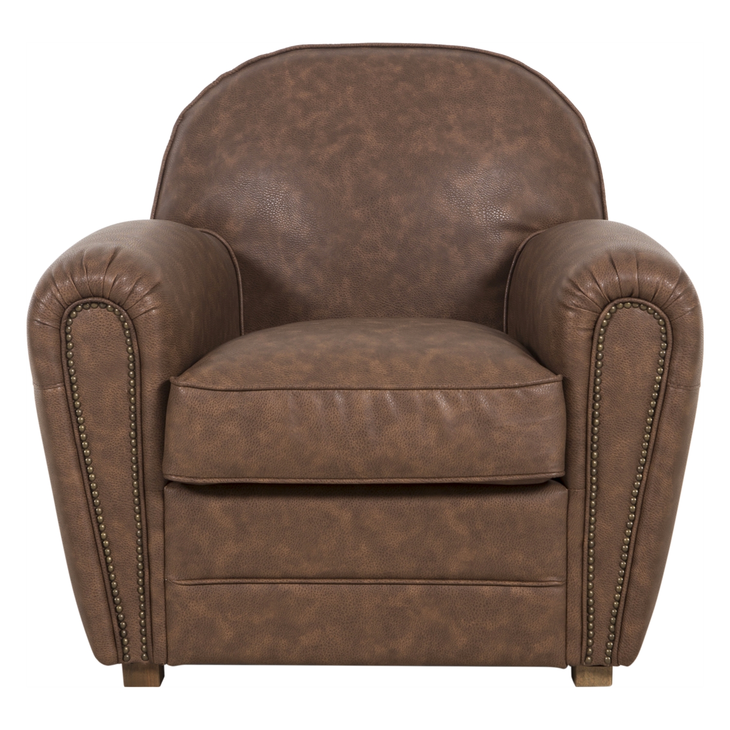 FLEAMARKET KAHVE TEKLİ DERİ KOLTUK