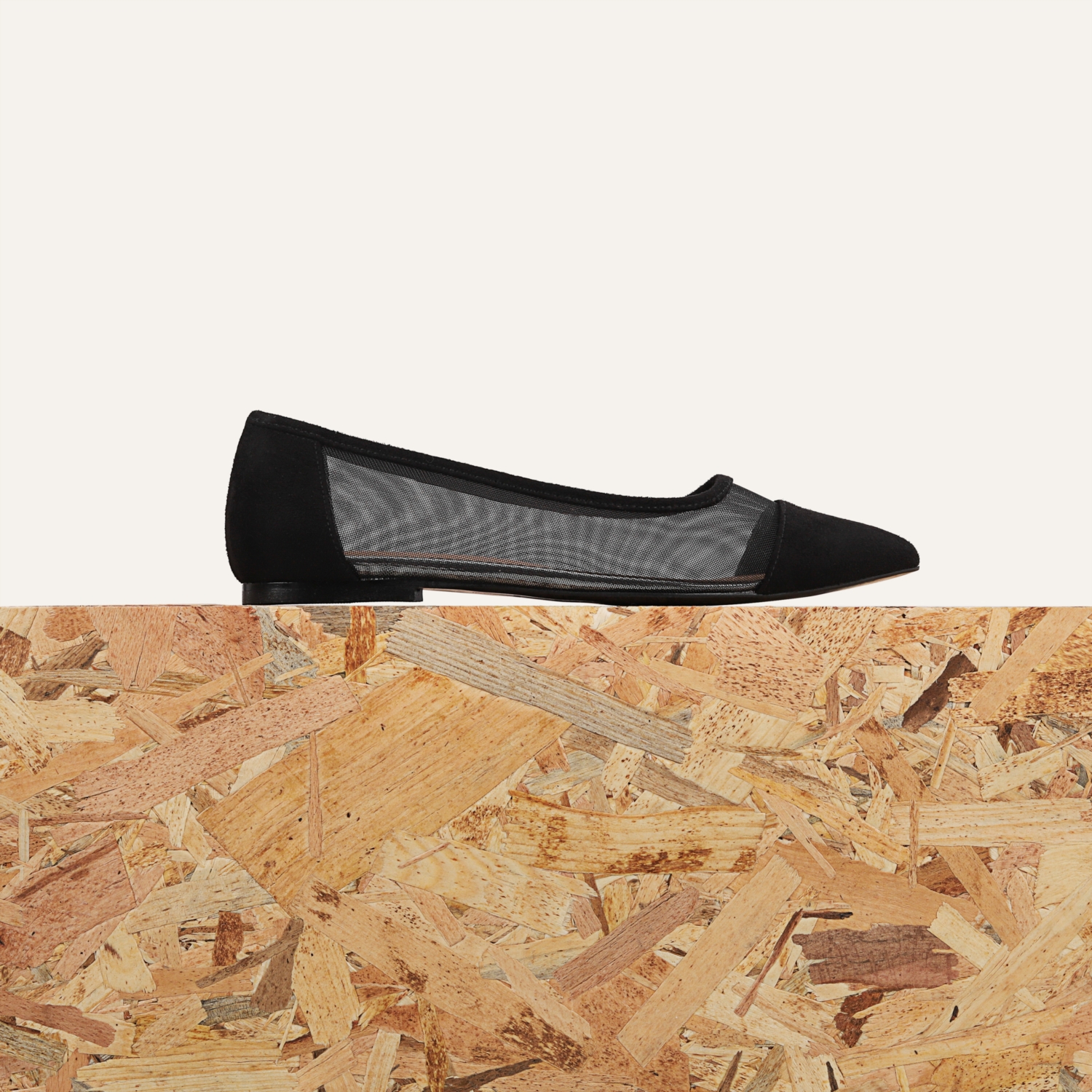 TRANSPARAN SİVRİ BURUN SÜET BABET