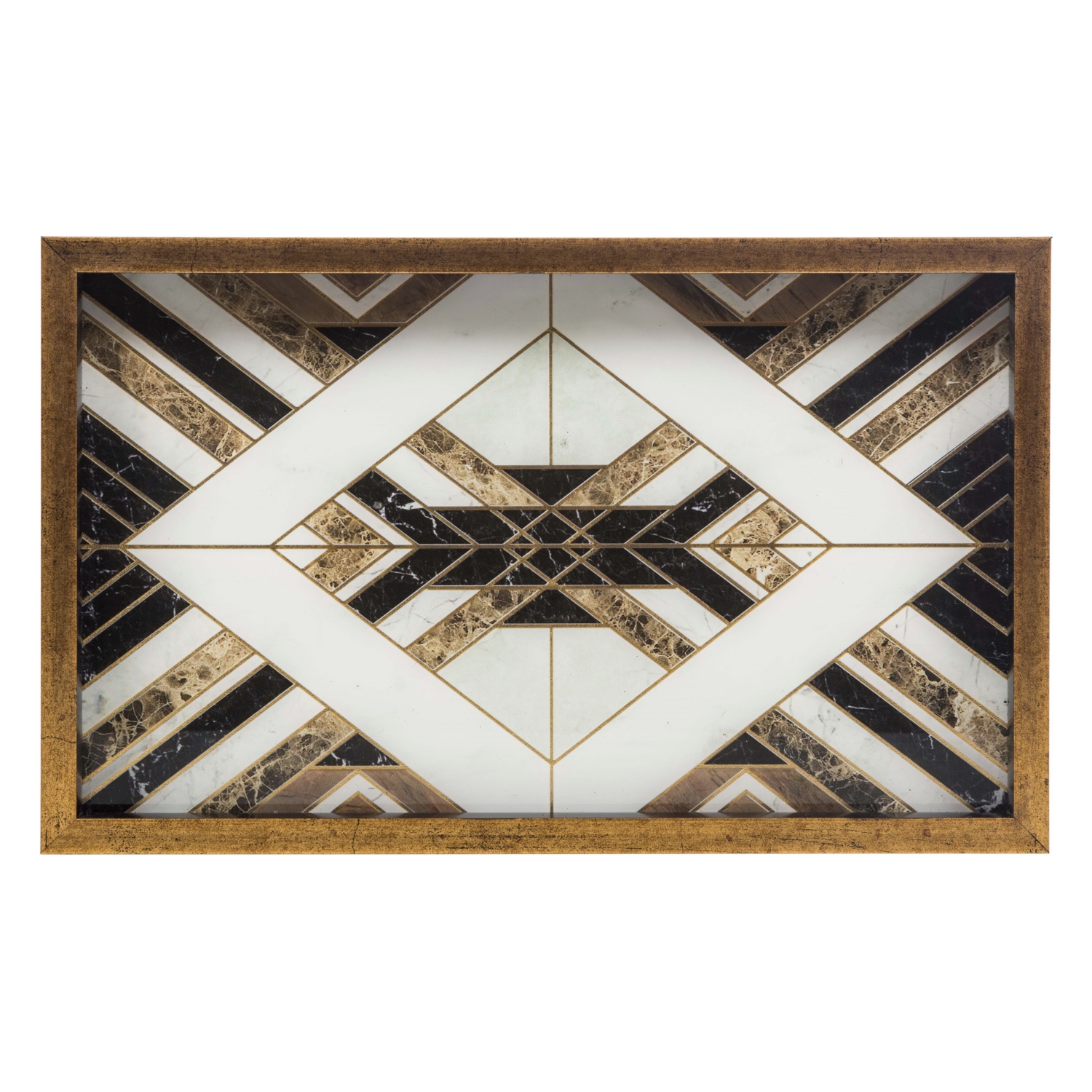 LINE DEKORATİF TEPSİ 31X46CM SİYAH