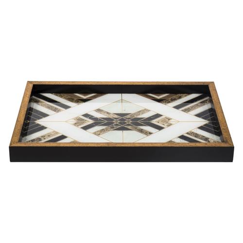  LINE DEKORATİF TEPSİ 31X46CM SİYAH