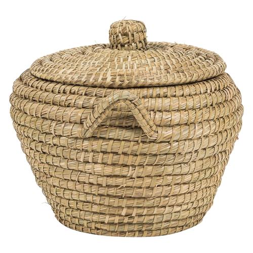  HASIR KAPAKLI SEPET 45X30 CM